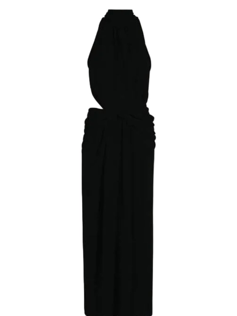 Johanna Ortiz-New With Tags-Jersey Retro Drape Maxi Dress Sz-10